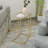 Glass Top C Table End Table
