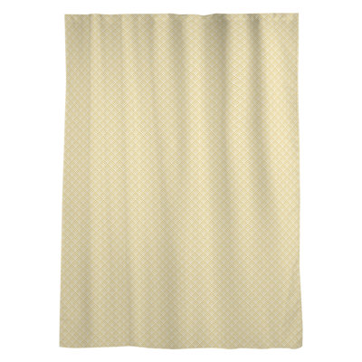Panneau de rideau simple avec passe-tringle géométrique