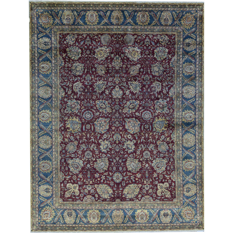 Tapis rouge noué à la main de haute qualité