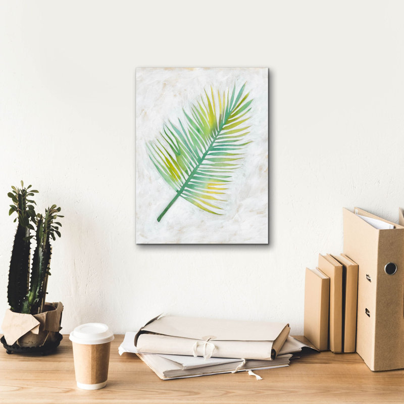  «Ocean Side Palms 4» par Chariklia Zarris, art mural sur toile, 12 po x 16 po