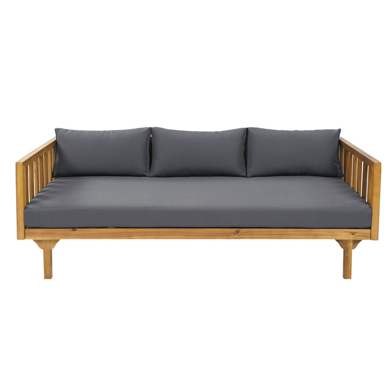 Lit de jour Claremont, Brown Mix/Dark Grey/Teak