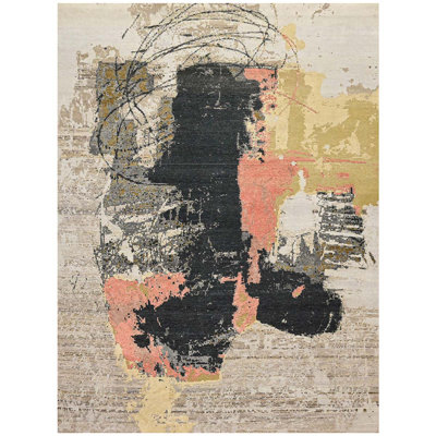 CASKJC704BEBK Abstract Area Rug
