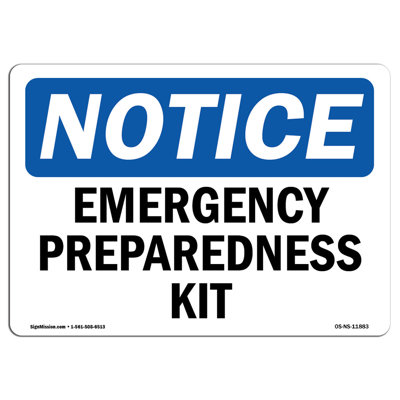 Emergency Preparedness Kit Sign