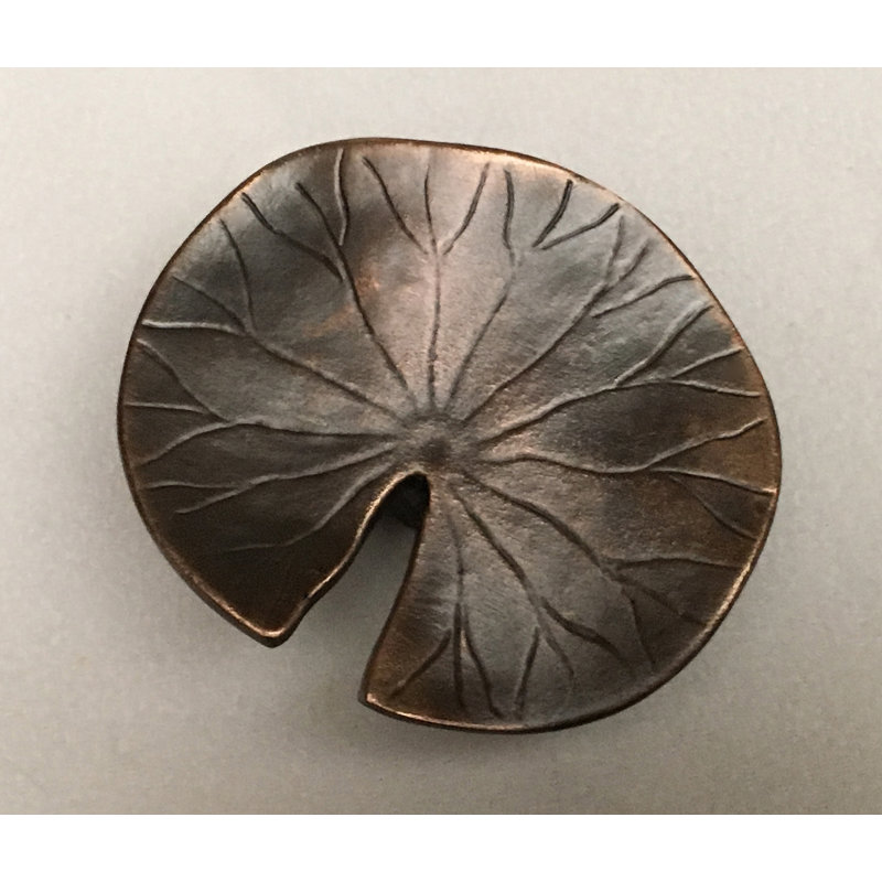 Oversized Botanical 5/2" Length Leaves Novelty Knob, Oil Rub Bronze