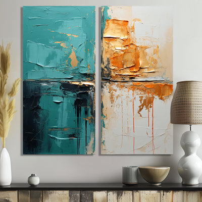 Towerside - Turquoise, art mural