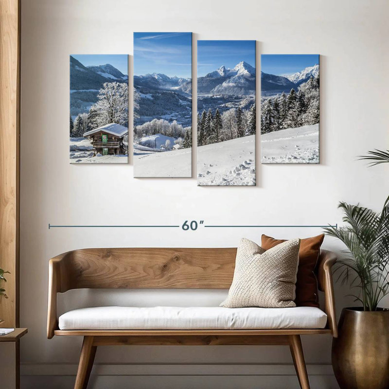 Alvord Winter dans les Alpes bavaroises, H 32 po x l 52 po