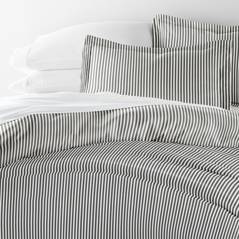 Becky Cameron Striped Duvet Cover, Queen Duvet Cover + 2 Standard Shams