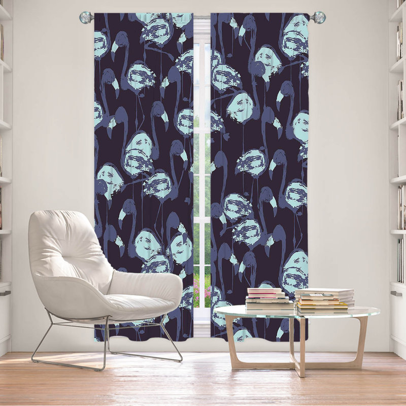 Paire de rideaux obscurcissant en polyester Evalinde, L 20 po x L 82 po
