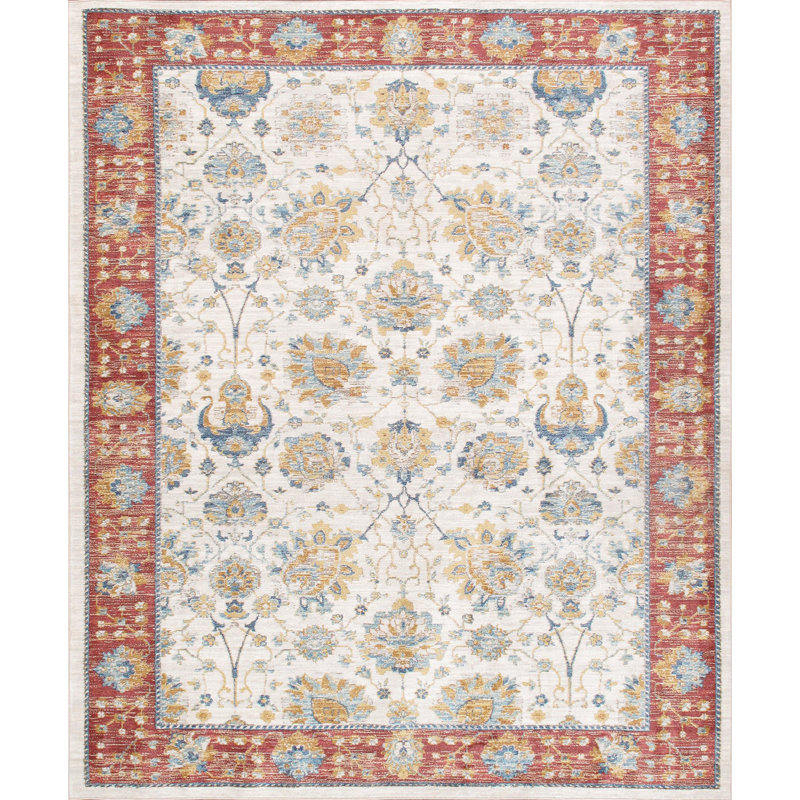 Tapis oriental Heritage en ivoire, Rectangle 8 pi x 10 pi
