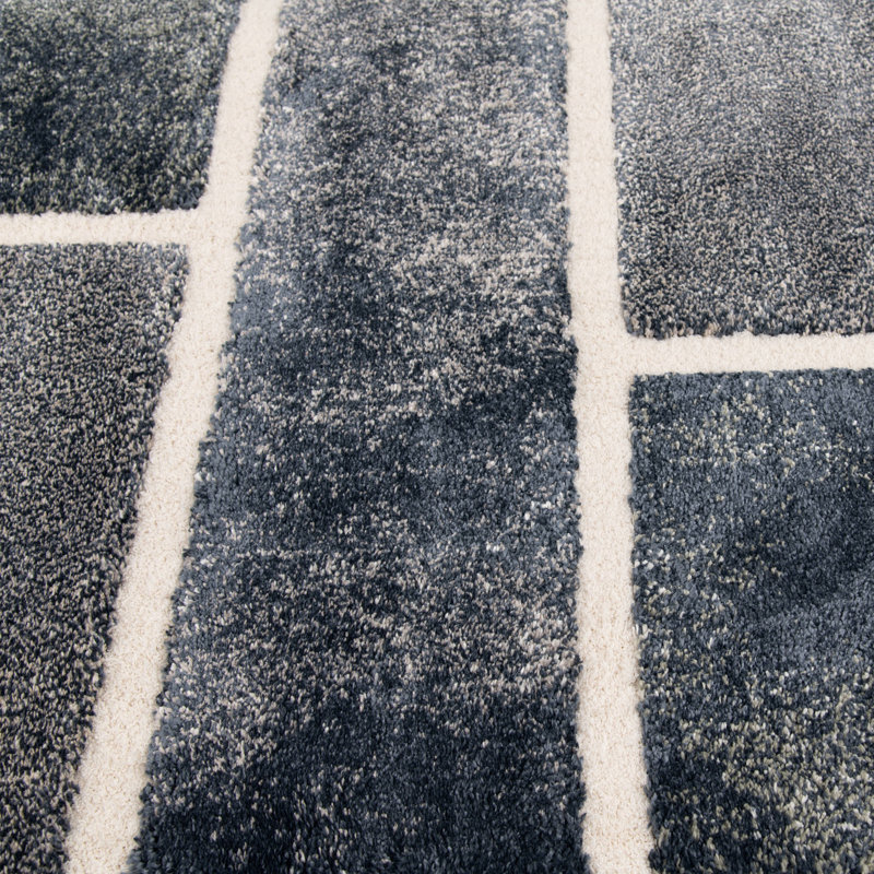 Tapis bleu Davintinz Nataleigh, Rectangle 5 pi x 7 pi 6 po