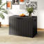 Boîte de rangement verrouillable en résine résistante à l'eau 30,77 "l 45 gallons (noir)-122550063