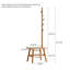 Tabouret à chaussures avec support en tissu, banc de rangement moderne Mid-Century-728571283