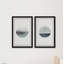« luna abajo diptych », ensemble de 2 reproductions de peintures à l’aquarelle encadrées-27953884