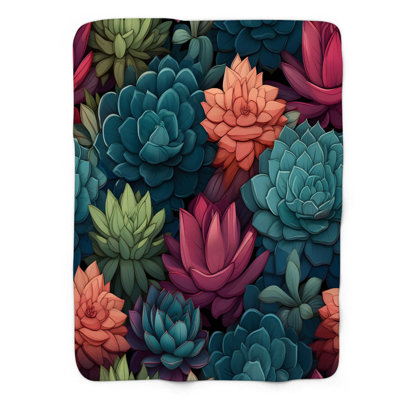 Succulent Garden - couverture de qualité supérieure 1 pièce