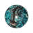 Eden Bath Cliffside 16.5'' Blue Tempered Glass Circular Bathroom Sink