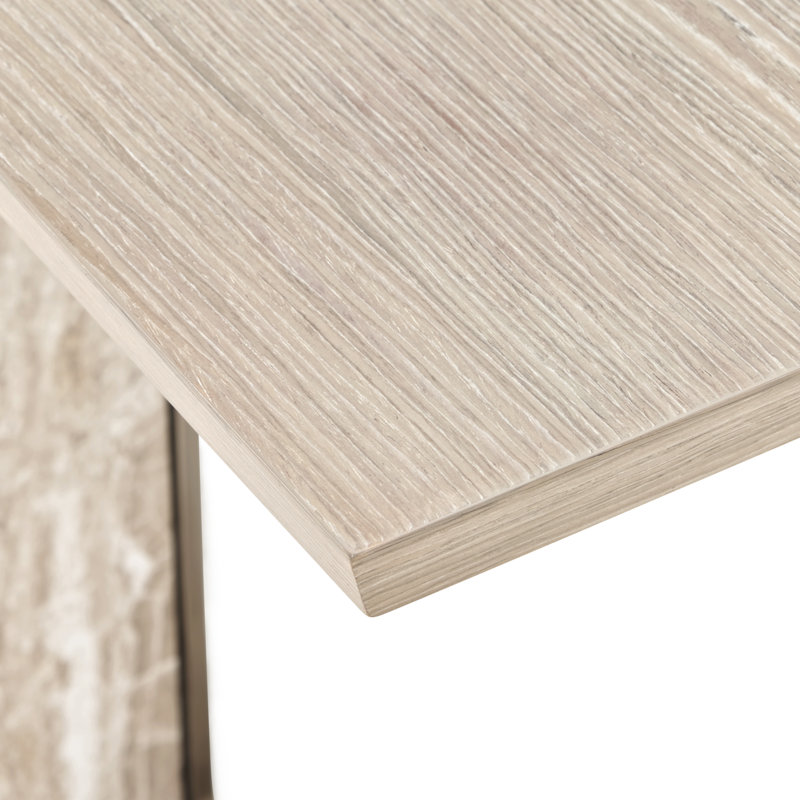 Lotus Bay C-Shaped Accent Table - Sand