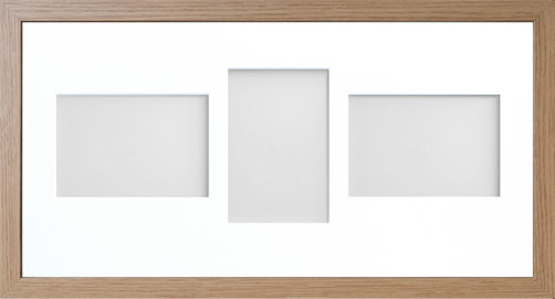 Alaoui Matte Picture Frame with Mat, 7cm x 5cm, Beech