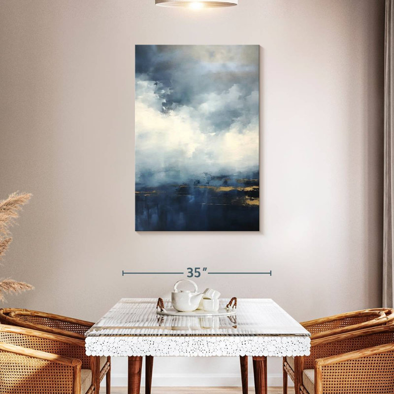 Gilded Clouds I, 45" H x 30" W