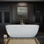 Luxueuse baignoire autoportante en acrylique pour une salle de bain de style spa