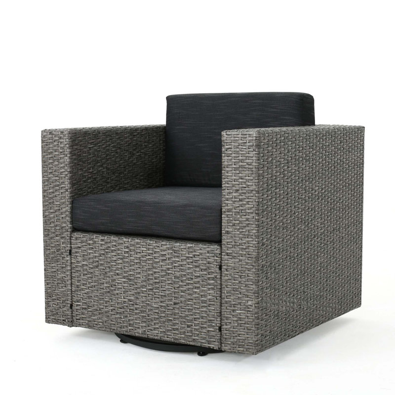 CHAISE PIVOTANTE PUERTA MP1 - NOIR, Coussin noir / structure grise