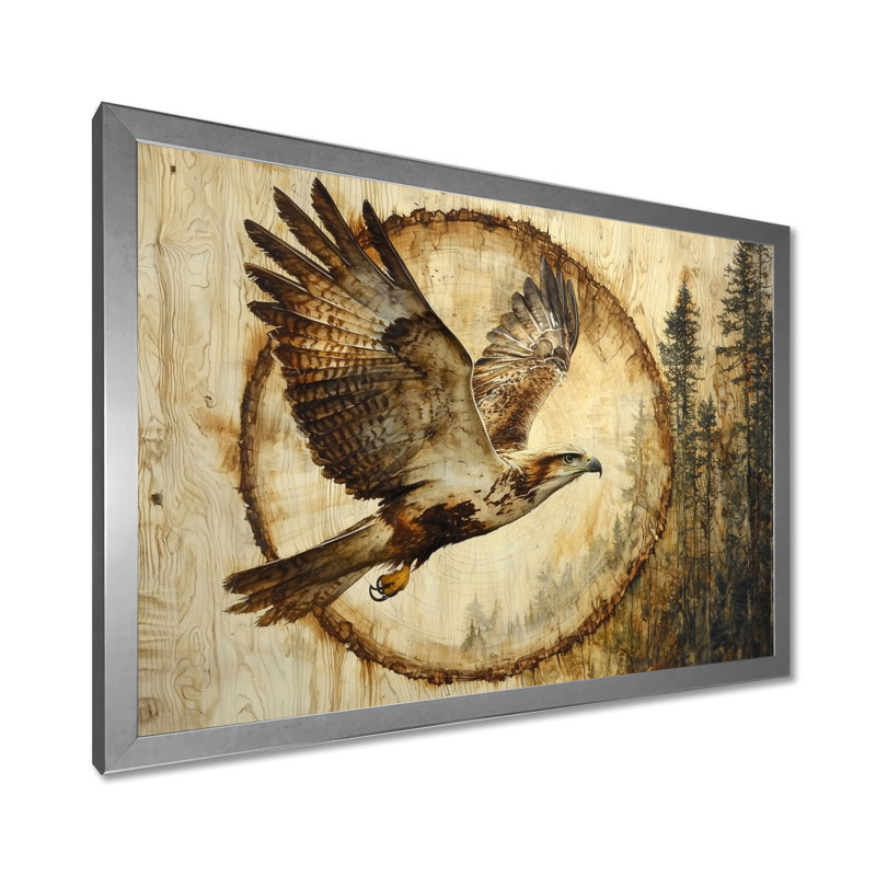 Girand - animaux, art mural, Reproduction encadrée d'une seule photo, Argent argent, H 12 po x l 20 po