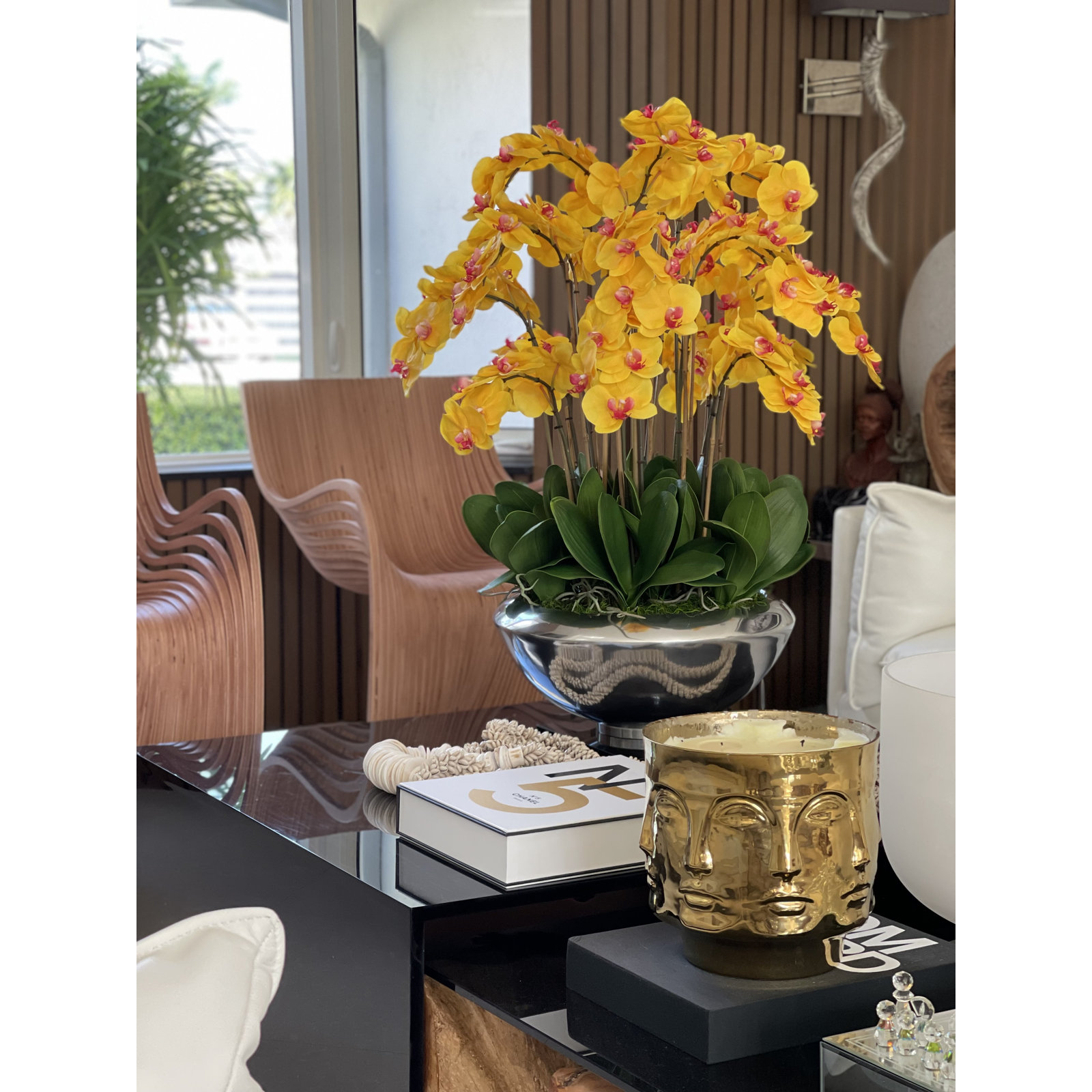 Orchid Floral Arrangement, Orange