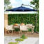 10 ft offset patio umbrella, with solar lights-661793805