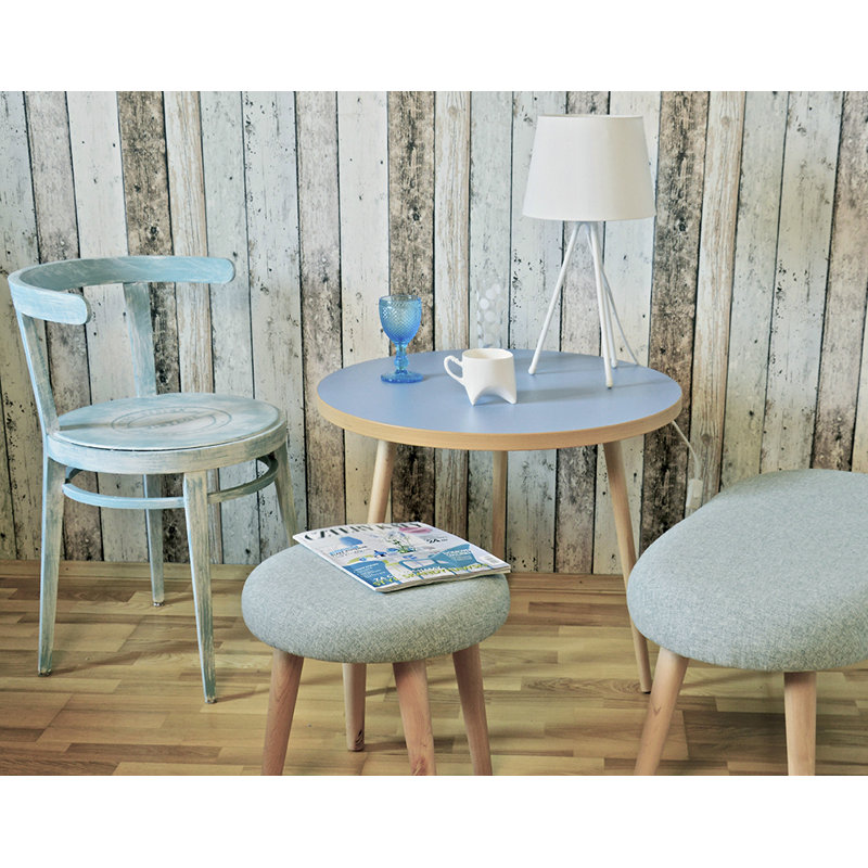 Cube Four Leg Coffee Table, Blue