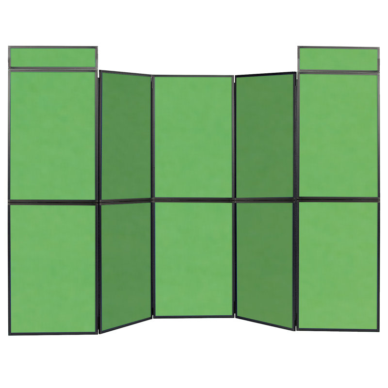 BusyFold Free-Standing Bulletin Board 220cm H x 210cm W, Apple