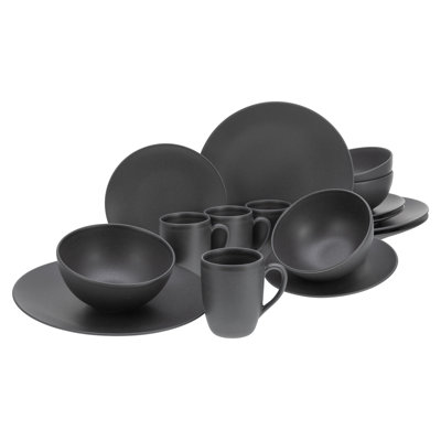 16 pcs. Combination service Cool Gray for 4 people