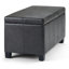 Repose-pieds rectangulaire avec rangement relevable Dover-1897544021