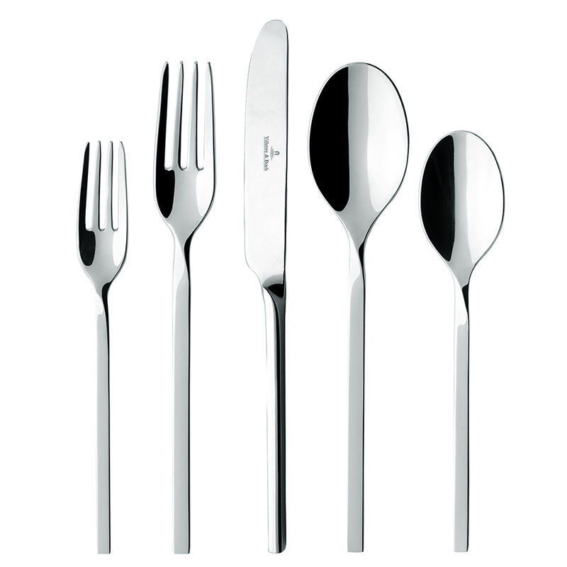 New Wave 64 Piece Flatware Set, Service for 12