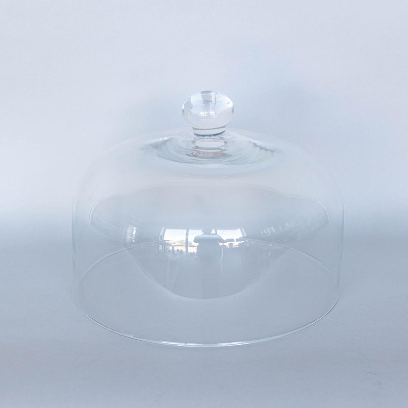 Clear With Rounded Knob Glass Cloche