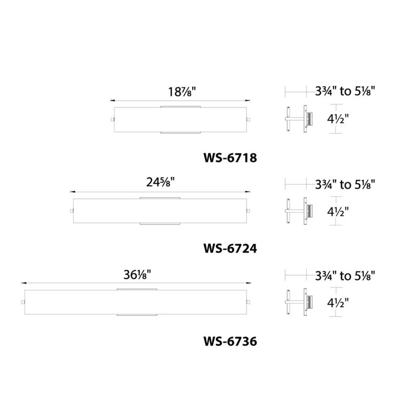 Saldivar 1 - Light LED Bath Bar, 3000K
