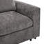 Ensemble de canapés en U 4 pièces, 2 fauteuils d'appoint + causeuse + pouf amovible, ensemble de canapés en chenille avec structure, comprend 3 coussins décoratifs, ensemble de meubles de salon modernes-996684088