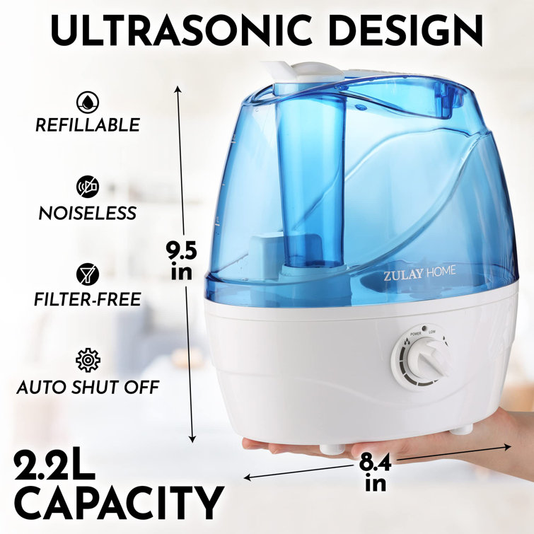 Jlong Cool Mist Ultrasonic Console Humidifier with Adjustable