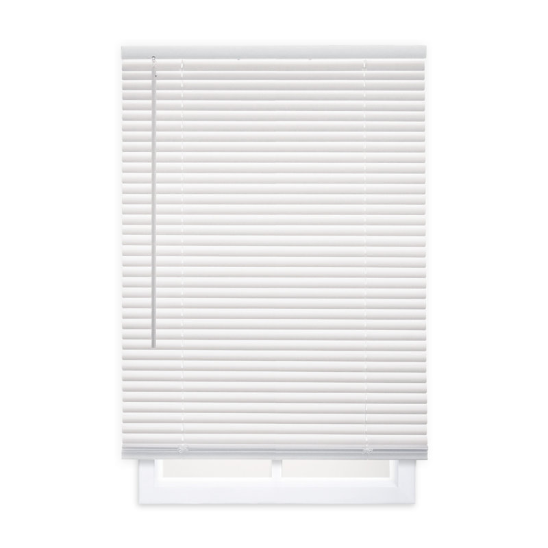 Mini store en vinyle obscurcissant sans fil de qualité supérieure 1 po, l 33,5 po x H 64 po, blanc, 33.5"W x 64"H