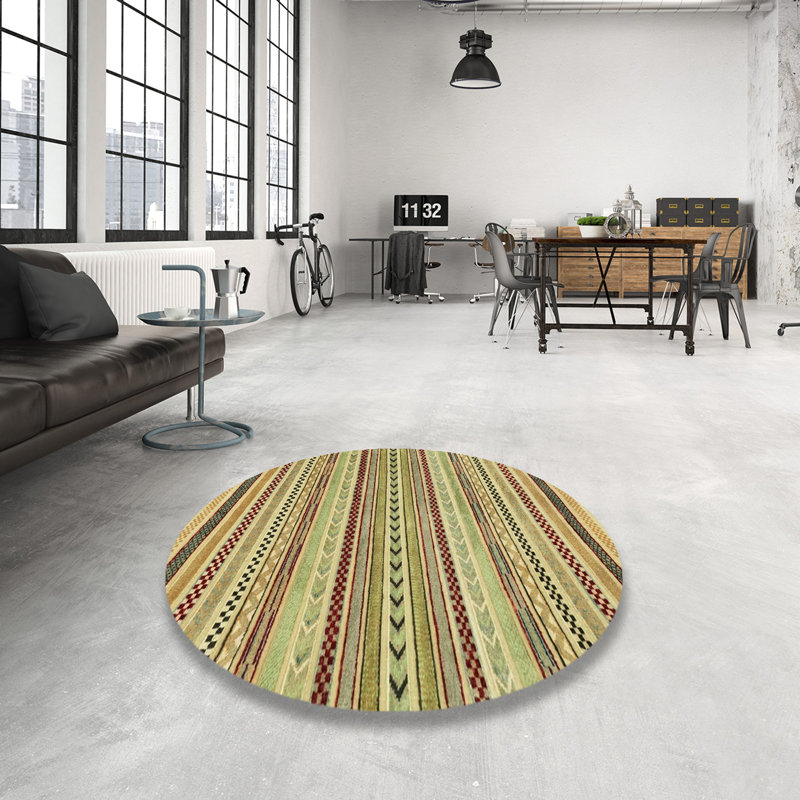 Abstract Indoor Rug, Round 8'