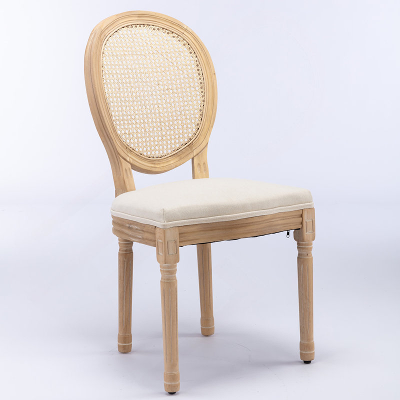 Chaitanya Upholstered Side Chair, Beige