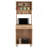 Della 60 Kitchen Pantry With Countertop, Closed & Open Storage -Light Oak-433769211