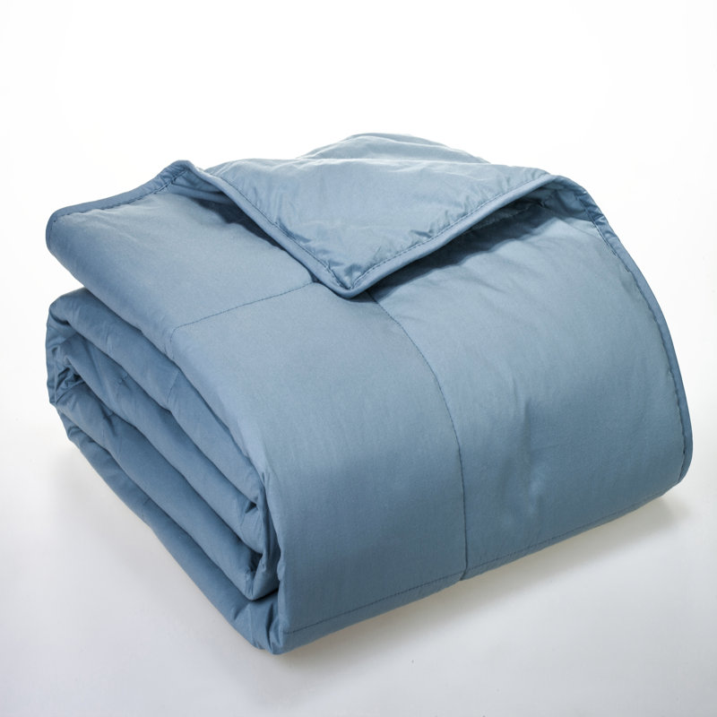  Couverture en duvet synthétique entièrement naturel, Double / Grand, Bleu fumé