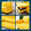 78" Reversible L-Shaped Storage Sofa Bed, 3-Seater with Chaise and Convertible Design-1759716690
