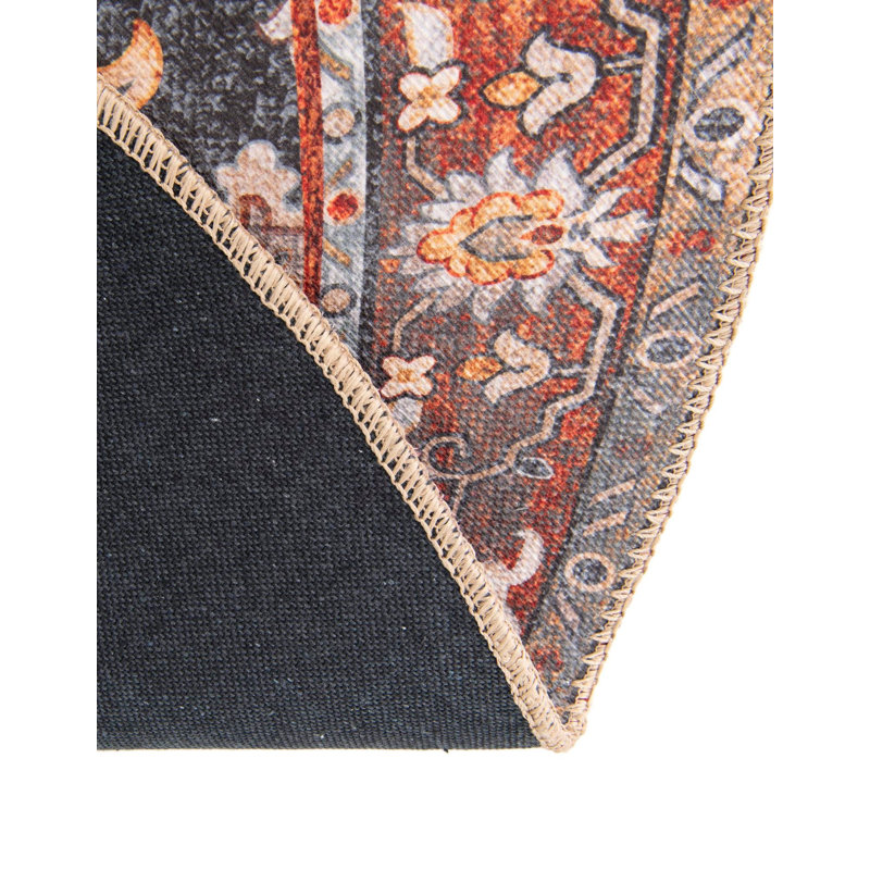 Bungalow Rose Esther Timeless Rug, Rond 7 pi 10 po x 7 pi 10 po