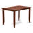 3 Piece Kitchen Counter Height Dining Table Set Contains a Rectangle Dining Room Table and 2 Faux Leather Chairs, Mahogany