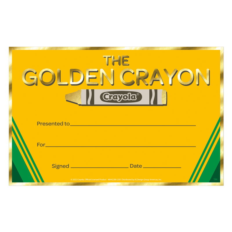 Crayola Gold Crayon