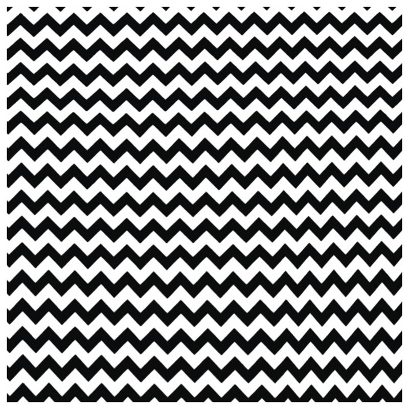 Coussins décoratifs noirs à double face en zigzag, 14 X 14 pouces
