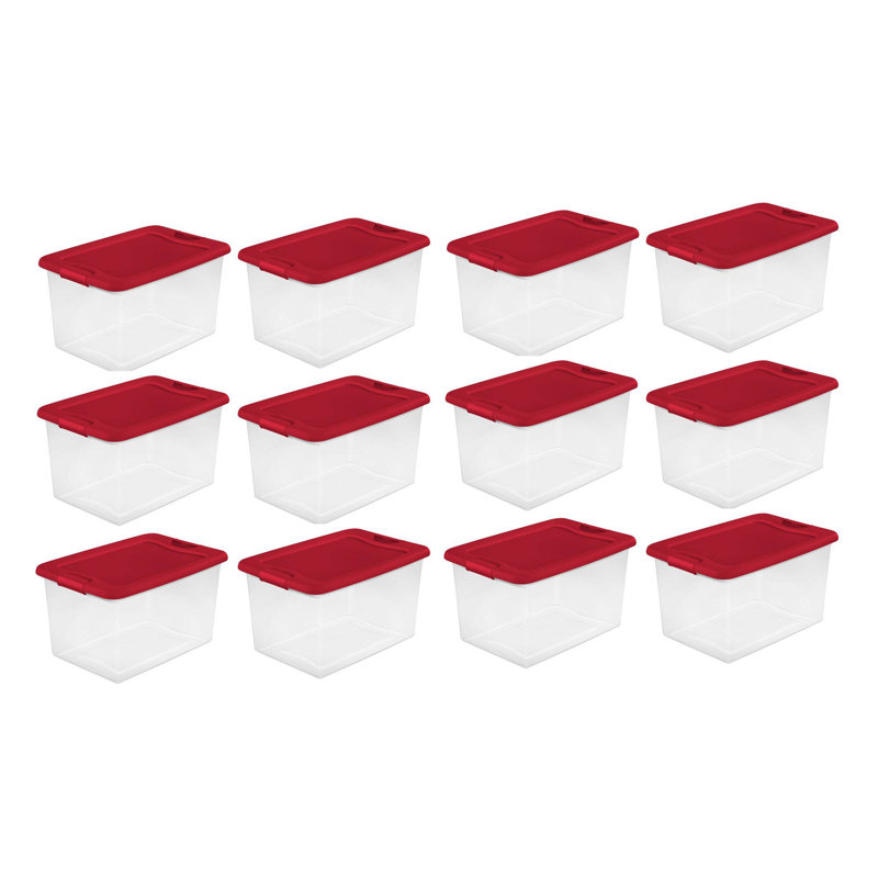 13.5" H x 16" W x 23.75" D Christmas 12 Piece Storage Set