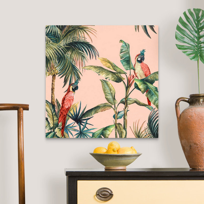 «Tropicano II» par Eva Watts, reproduction d'art sur toile, H 24 po x l 24 po x P 1,25 po, Toile tendue