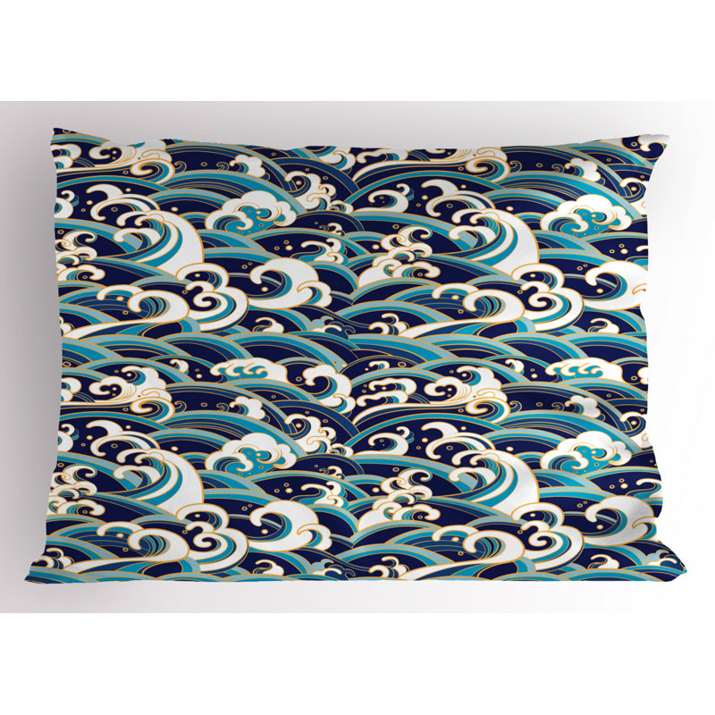 Narwhal Polyester Sham Set, Queen