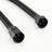 Stainless Steel Slide Bar Shower, Dual 7-Setting Heads, Matte Black, 1.8 Gpm Flow, Moisturizing Fog Mode Shower System With Drill- Steel, Rain / Massage Spray